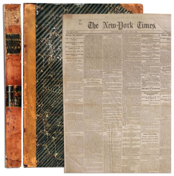 1863 Civil War Battles Detailed in Pages of ''The New York Times'' -- Chancellorsville, Vicksburg, Gettysburg