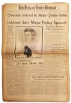 JFK Assassination Dallas Newspaper -- 24 November 1963