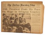 JFK Assassination Newspaper -- The Dallas Morning News -- 26 November 1963