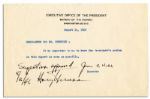 Harry Truman 1946 Document Signed as President