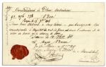 Official 1815 Order From French King Louis XVIII