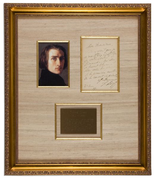 Composer Franz Liszt 1886 Autograph Letter Signed