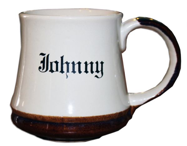 Johnny Carson Coffee Mug -- Used by Carson on ''Tonight Show''