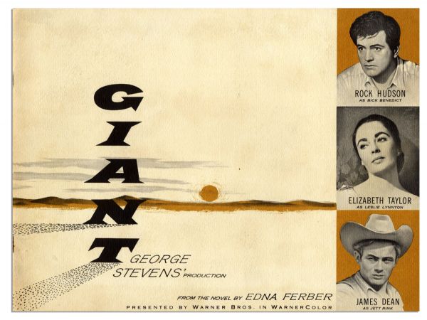 Scarce Ticket to ''Giant'' Premiere -- James Dean's Last Film -- With Liz Taylor, Rock Hudson