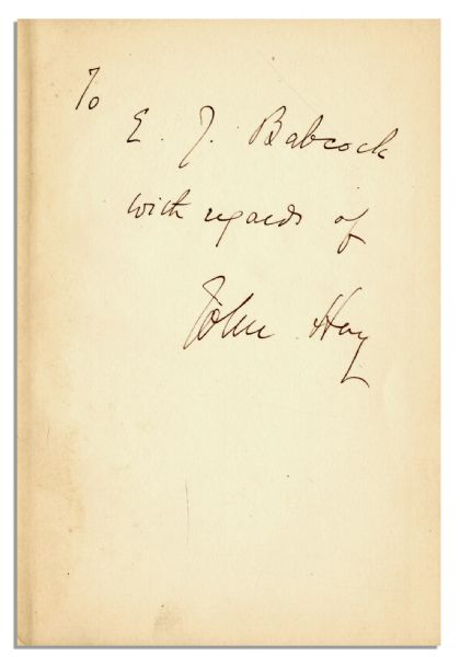 ''William McKinley Memorial Address'' Signed by Eulogist John Hay