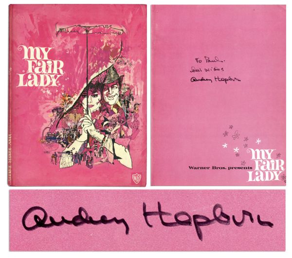 Unique Audrey Hepburn Signed Copy of ''My Fair Lady''