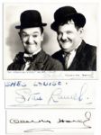 Pristine Laurel & Hardy 10 x 8 Signed Photo