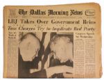 JFK Assassination Newspaper of the Dallas Morning News -- 24 November 1963