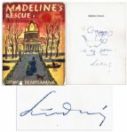 Ludwig Bemelmans Hand-Drawn Sketch & Signed Inscription Within His Popular Book, Madelines Rescue 