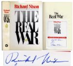 Richard Nixon Signed The Real War First Edition, Review Copy