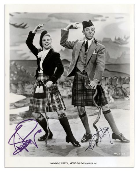 Fred Astaire & Ginger Rogers Signed 8'' x 10'' Photo
