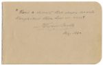 Edwin Booth Autographed Hamlet Quote -- Brother of John Wilkes Booth