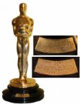 "Casablanca" Oscar for Best Direction -- One of the Finest Academy Awards of All Time
