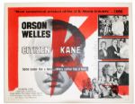 Citizen Kane Movie Poster -- For 1956 Re-release of 1941 Film
