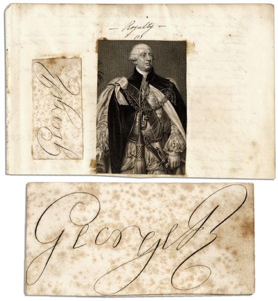 King George III Signature & Engraving