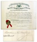 William McKinley Document Signed as President