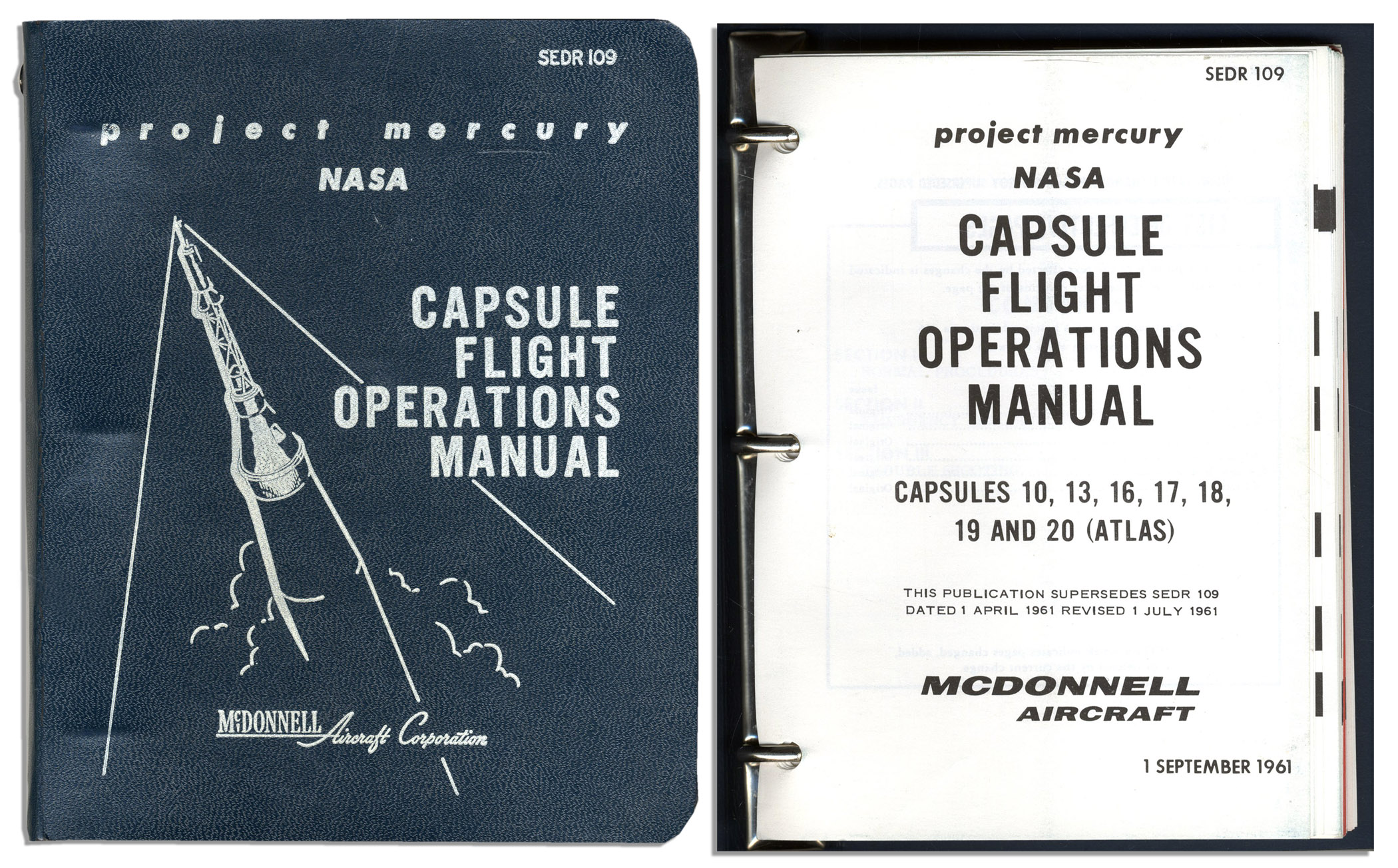 Lot Detail - Original Project Mercury Flight Manual!