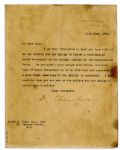 Prime Minister Neville Chamberlain 1926 Letter Signed -- ...foster a knowledge of Local Government in the younger members of the Conservative Party...