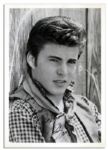 Ricky Nelson Signed Photo From 1959 Western Film Rio Bravo as a 19 Year-Old