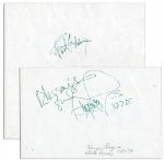 Fred Astaire & Ginger Rogers Signatures