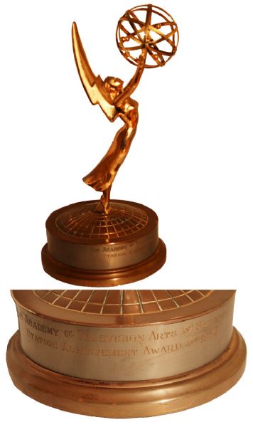 Rare, Early 1954 ''Station Achievement'' Emmy Award From the Academy of Television Arts and Sciences -- Gorgeous, Rare Statue From the Early Days of the Television Medium