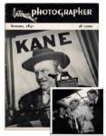 1941 International Photographer Magazine Featuring Citizen Kane -- Insider Look at Making the Groundbreaking Movie