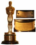 On the Town Oscar Statue for Best Scoring of a Musical Picture -- Popular Musical Starring Gene Kelly & Frank Sinatra