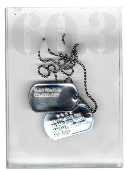 ''M.A.S.H.'' Dog Tags Given to One of the Show's Writers for the Final Episode -- Scarce