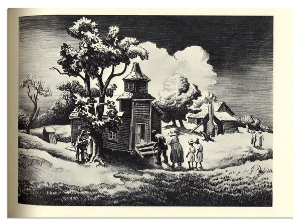 Outstanding Archive of Thomas Hart Benton, Compiled for His Catalogue Raisonne -- Detailed Handwritten Notes by Benton on Nearly All His Lithographs, Letters About His Creative Process, Etc.