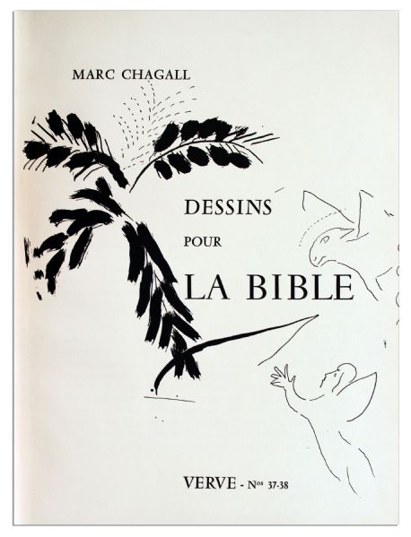Marc Chagall ''Drawings for the Bible'' -- With 24 Color Lithographs -- Near Fine