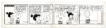 Charles Schulz Hand-Drawn Original Peanuts Comic Strip -- With Charlie Brown & Lucy