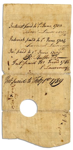 African American Soldier's Pay Record -- Dated 1782 for Service in the Revolutionary War