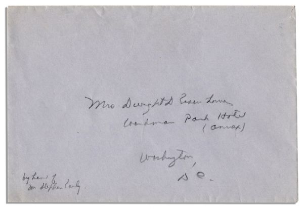 General Dwight Eisenhower WWII Autograph Letter Signed to His Wife, Mamie -- ''...we never have a dull moment...but mornings & nights are lonely...''