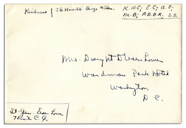Dwight Eisenhower WWII-Dated Autograph Letter Signed to His Wife, Mamie -- ''...my nomination to 3 stars...seems to mean more here than with us...''