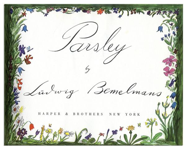 Ludwig Bemelmans ''Parsley'' Signed