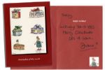 Funny Christmas Card Signed and Sent by Princess Diana -- Merry Christmas. Lots of Love, Diana. X