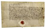 Henry VIII Document Signed in 1512, Gathering Troops to Invade France -- ...[Those who do not report for duty are] to be...punished...