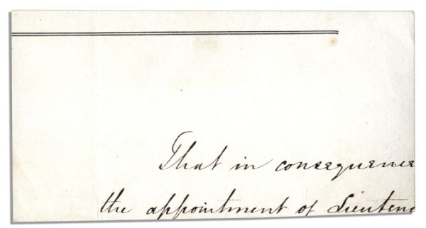 Queen Victoria Signature -- ''Victoria R I [Regina Imperatrix]'' -- Below ''Approved'' in Another Hand -- 5.75'' x 3'' Document Fragment -- Very Good