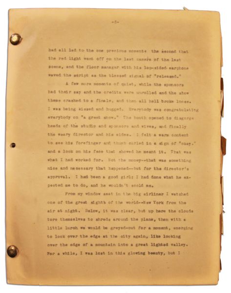 Original Draft of Mary Astor's Bestselling Autobiography