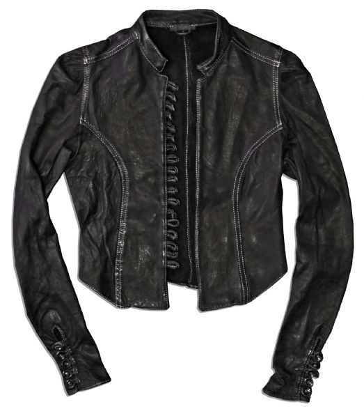 Hip Leather Jacket & Gold Jewelry Screen-Worn by Mila Kunis in the 2012 Film ''Ted''
