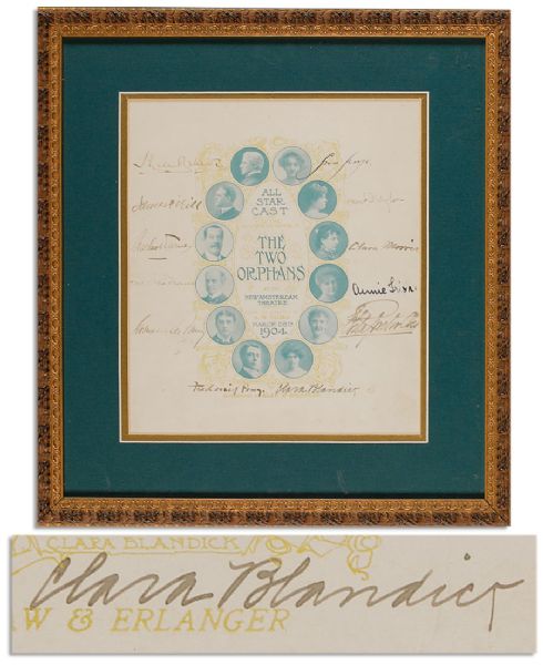 Rare Wizard of Oz Autograph -- Clara Blandick Auntie Em -- With PSA/DNA COA
