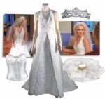 Desperate Housewives Screen-Worn Wedding Dress & Tiara -- Worn by Actress Helena Mattson