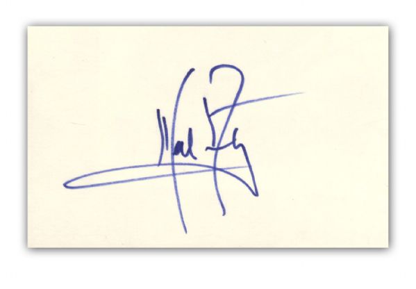 Neil Armstrong Signed Card With Clear Photos of The First Man on The Moon in His Spacesuit