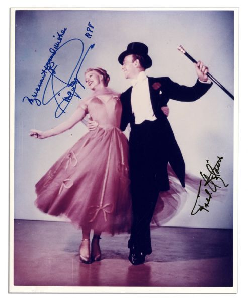 Fred Astaire & Ginger Rogers Signed 8 x 10 Photo