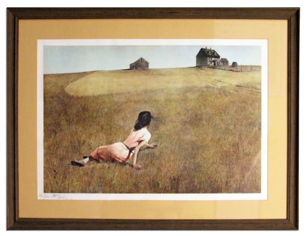 Andrew Wyeth Signs His Iconic ''Christina's World'' Print