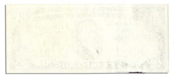 $10 Federal Reserve Error Note -- Series 1988-A, Dallas -- Blank Back Printing Error