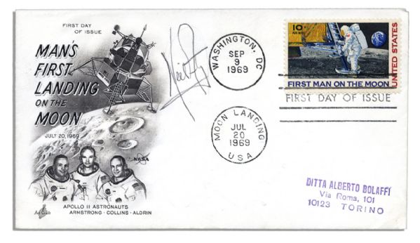 Excellent Neil Armstrong First Day Cover Signed