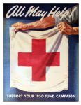 Red Cross Poster -- All May Help! -- 1950