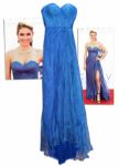 Emmy Gown Worn by Maria Menounos in 2012 -- Designed by Oliver Tolentino From Eco Fabric Made of Pineapple Fiber