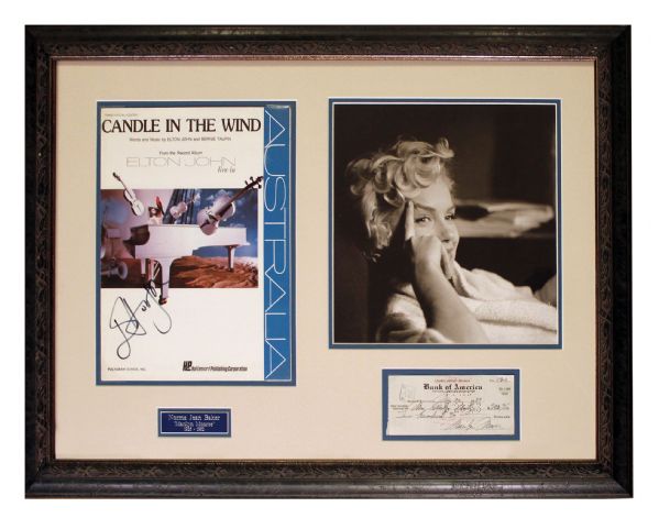 Check Written and Signed by Marilyn Monroe